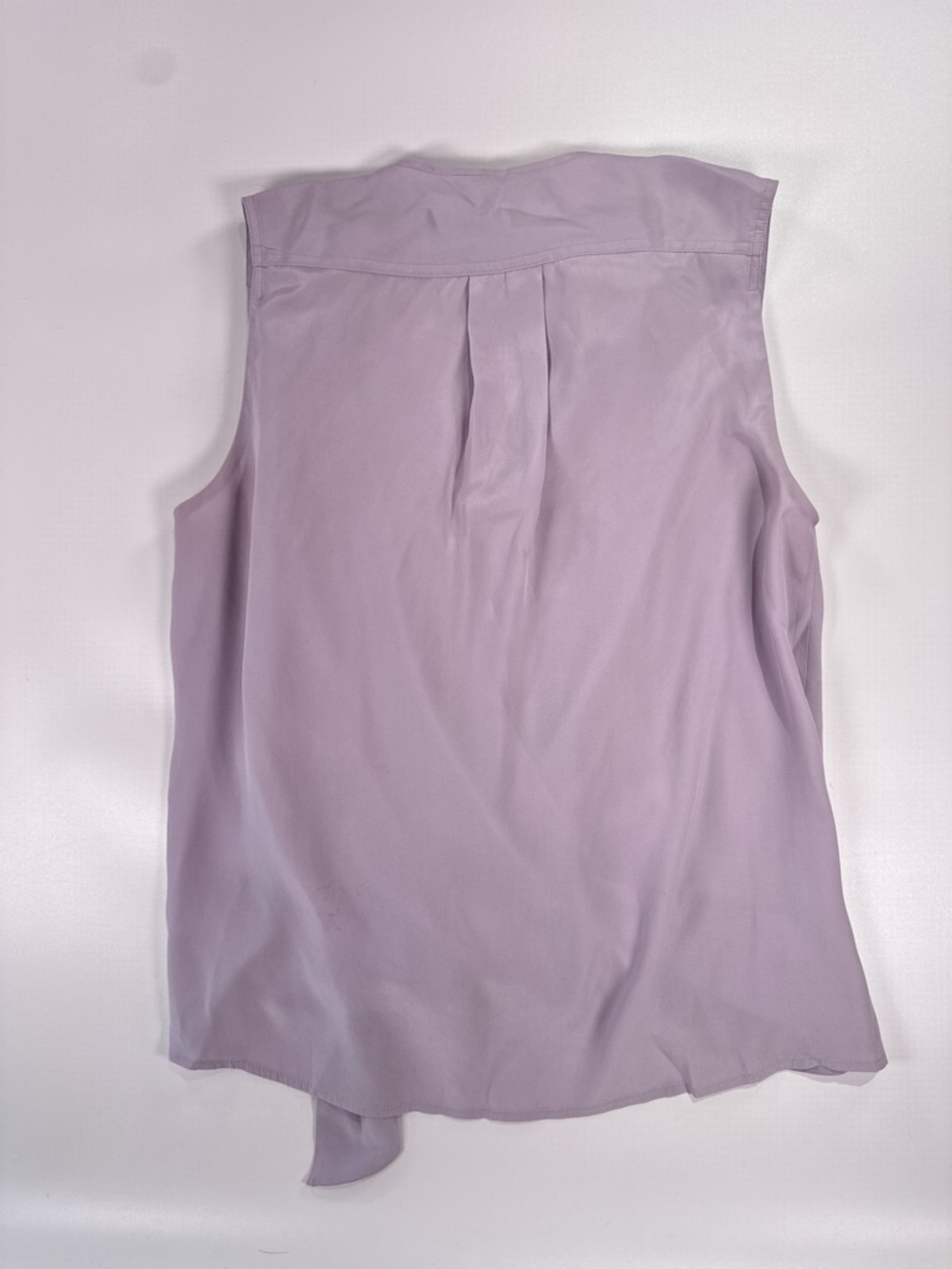 Rag And Bone Women Felix Silk Draped Blouse Lilac Sleeveless M - Picture 11 of 13